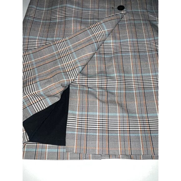 Talbots Petite Plaid Pencil Skirt Side Button Sz  2P Fully Lined Scholar Classic - Picture 3 of 9